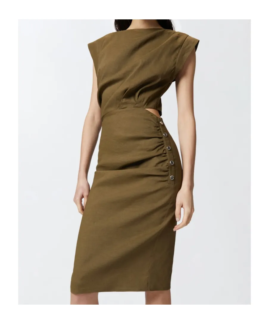 Cap-Sleeve Dress