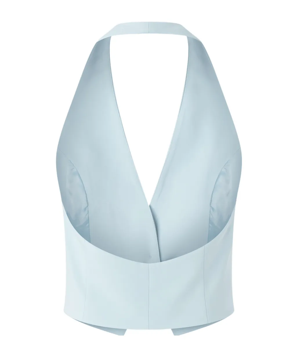 Halterneck Cropped Vest