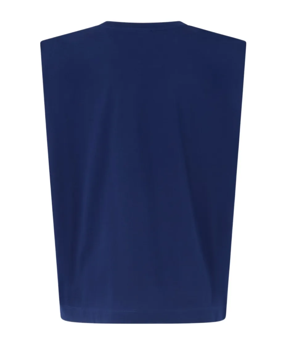 Sleeveless T-Shirt With Pinko Logo