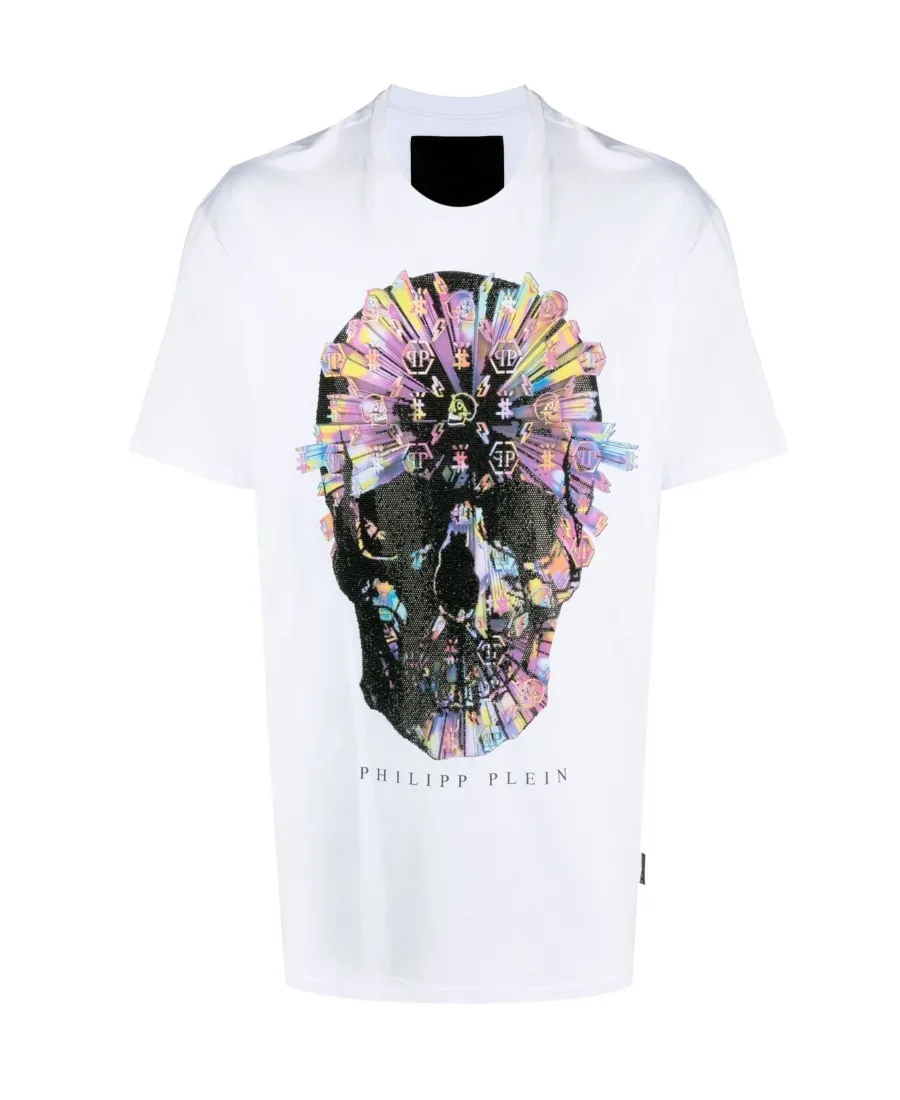 Skull-Appliqué T-Shirt
