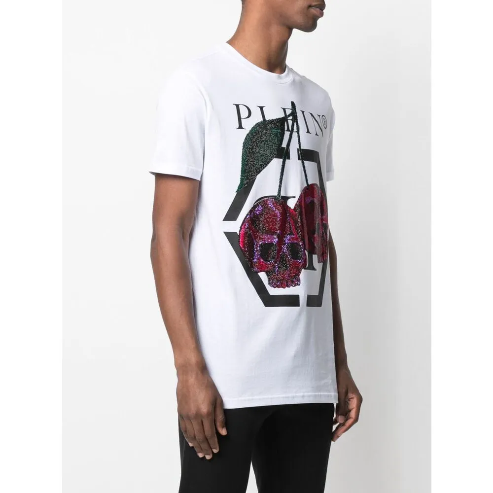 Decorated Cherry Printed T-Shirt