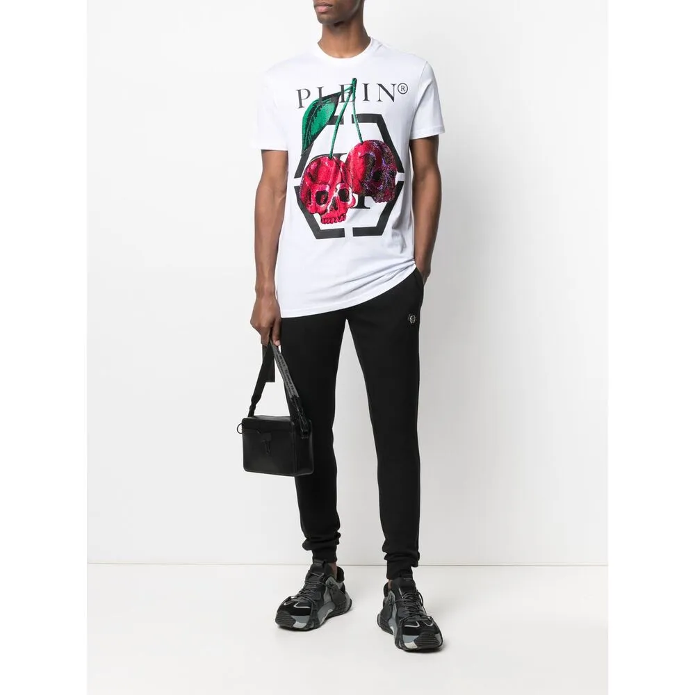 Decorated Cherry Printed T-Shirt