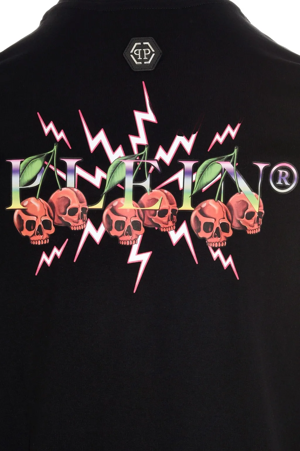 Embellished-Cherry Logo T-Shirt
