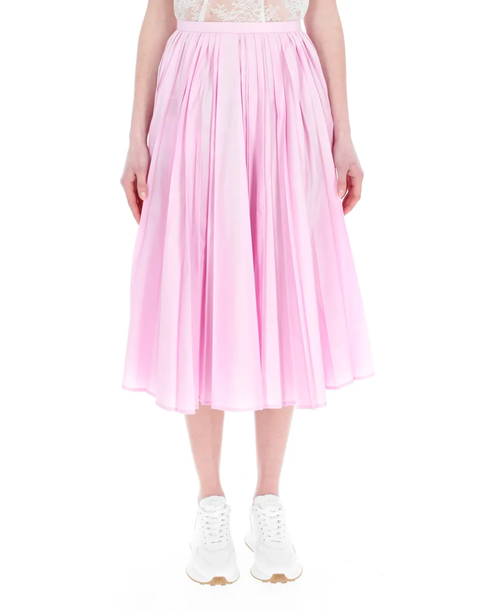 Pleated Midi Skirt