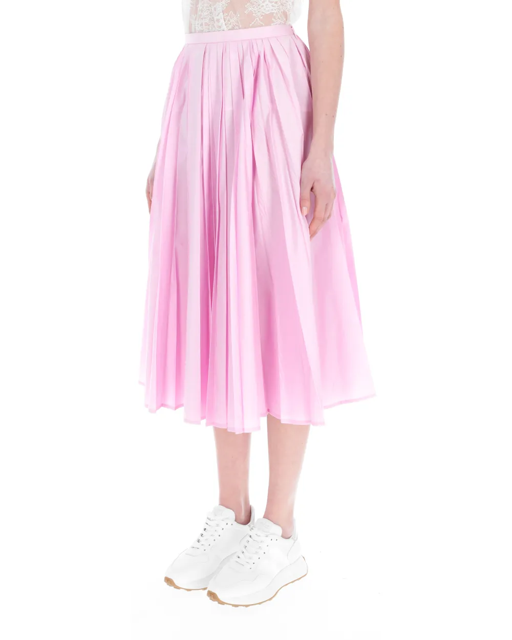 Pleated Midi Skirt