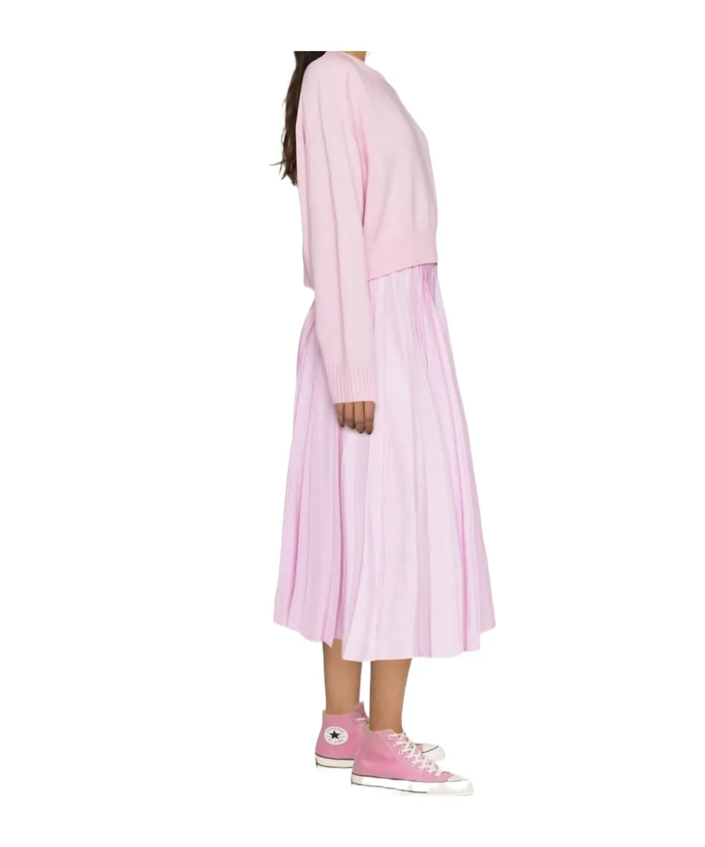 Pleated Midi Skirt