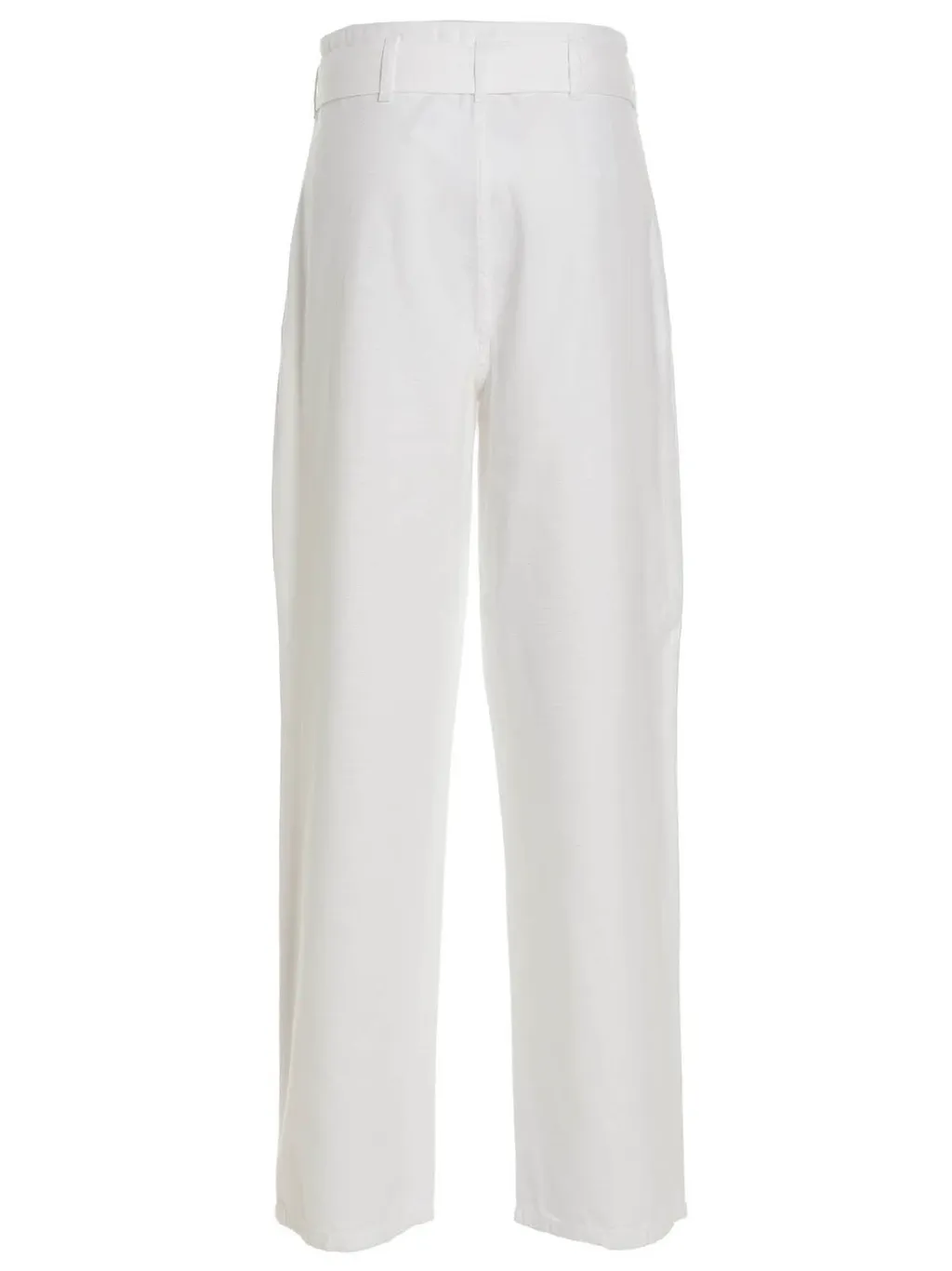 Belted High-Waist Trousers