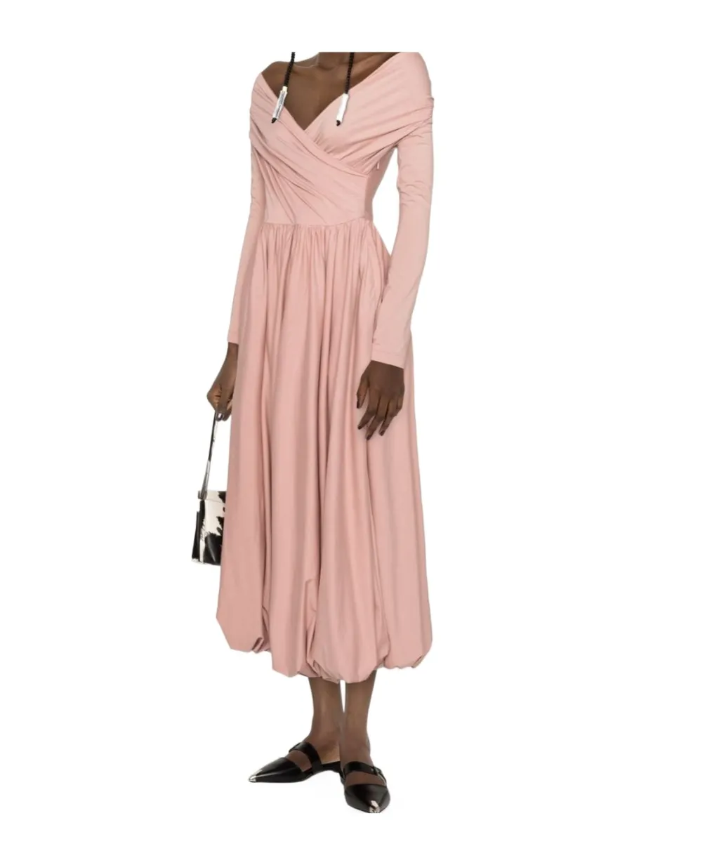 Cotton Jersey Midi Dress
