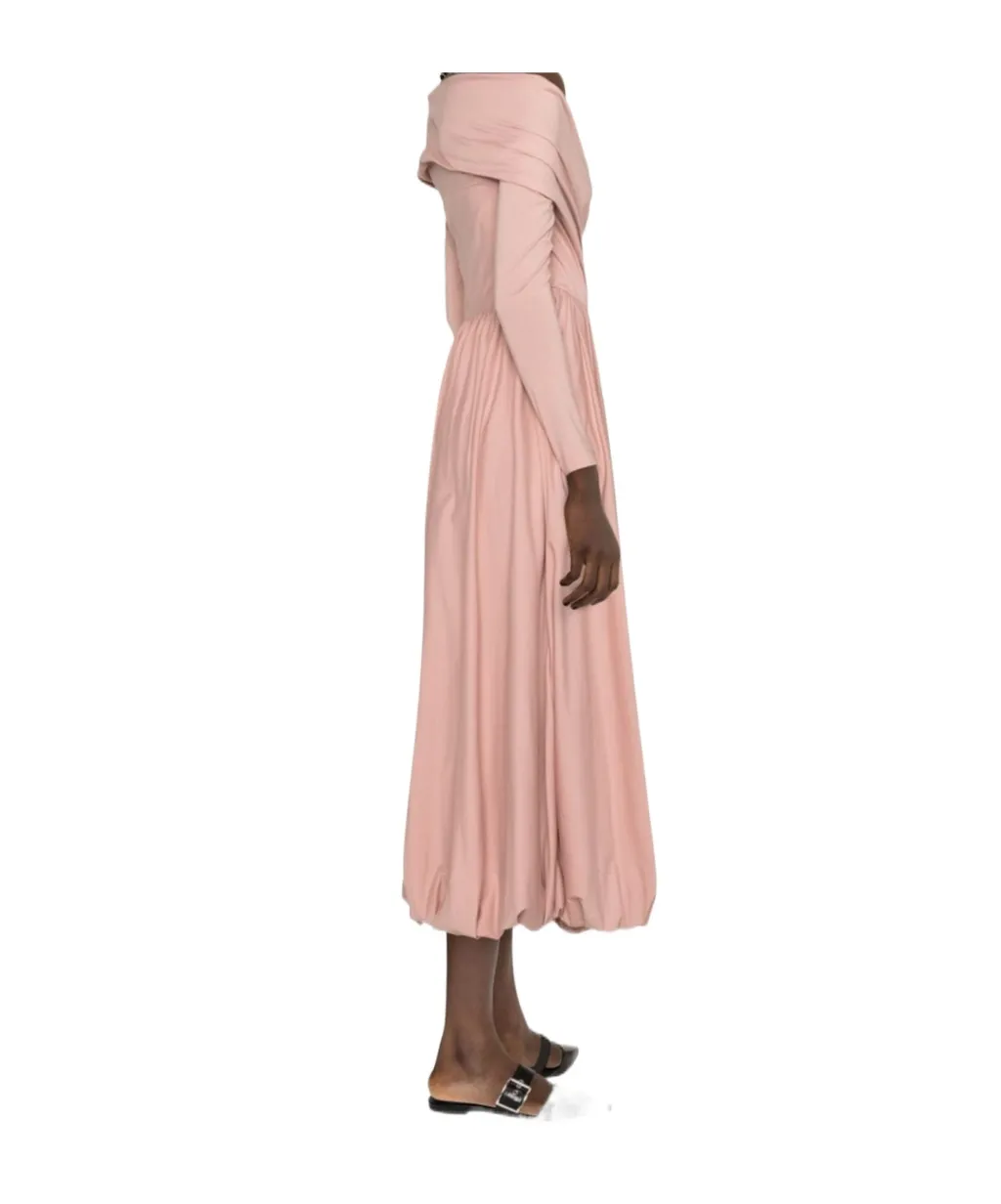 Cotton Jersey Midi Dress