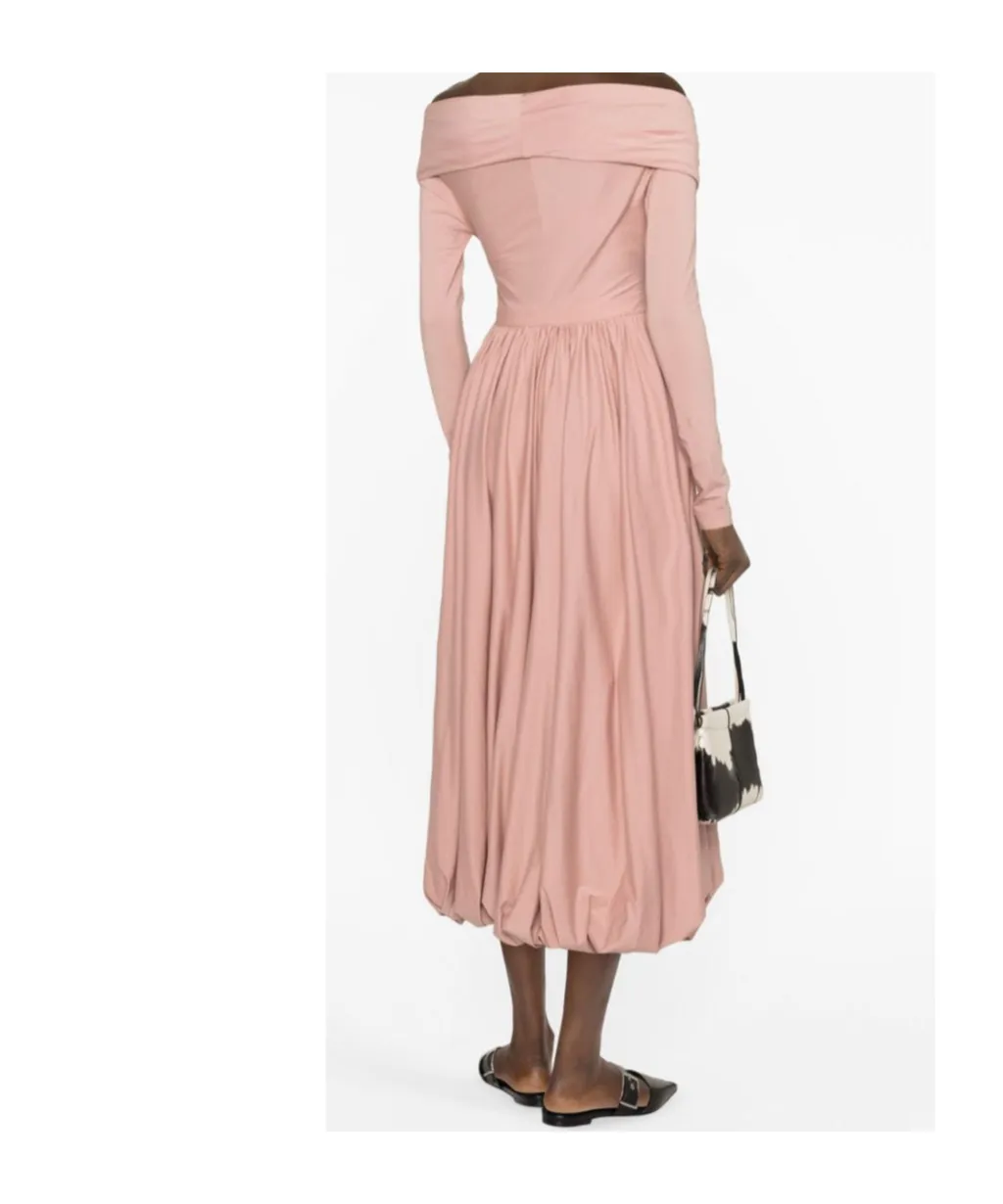 Cotton Jersey Midi Dress