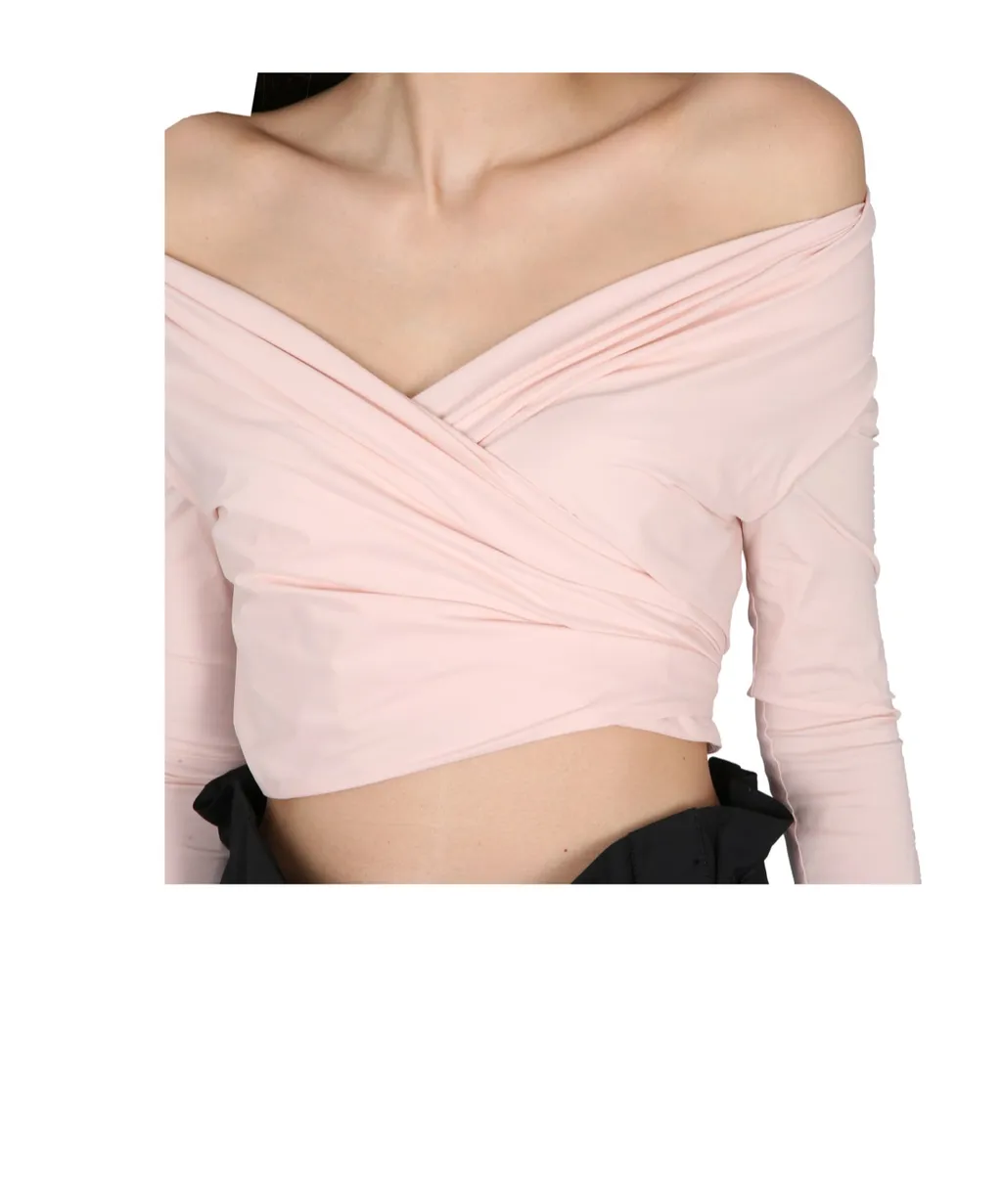 Wraparound V-Neck Top