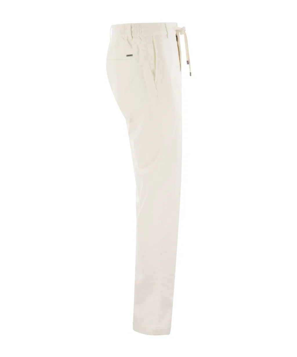 Drawstring Corduroy Pants