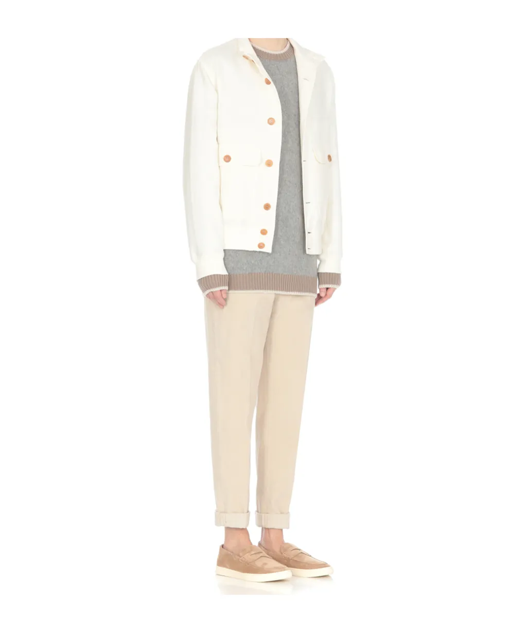 Drawstring-Waist Corduroy Trousers