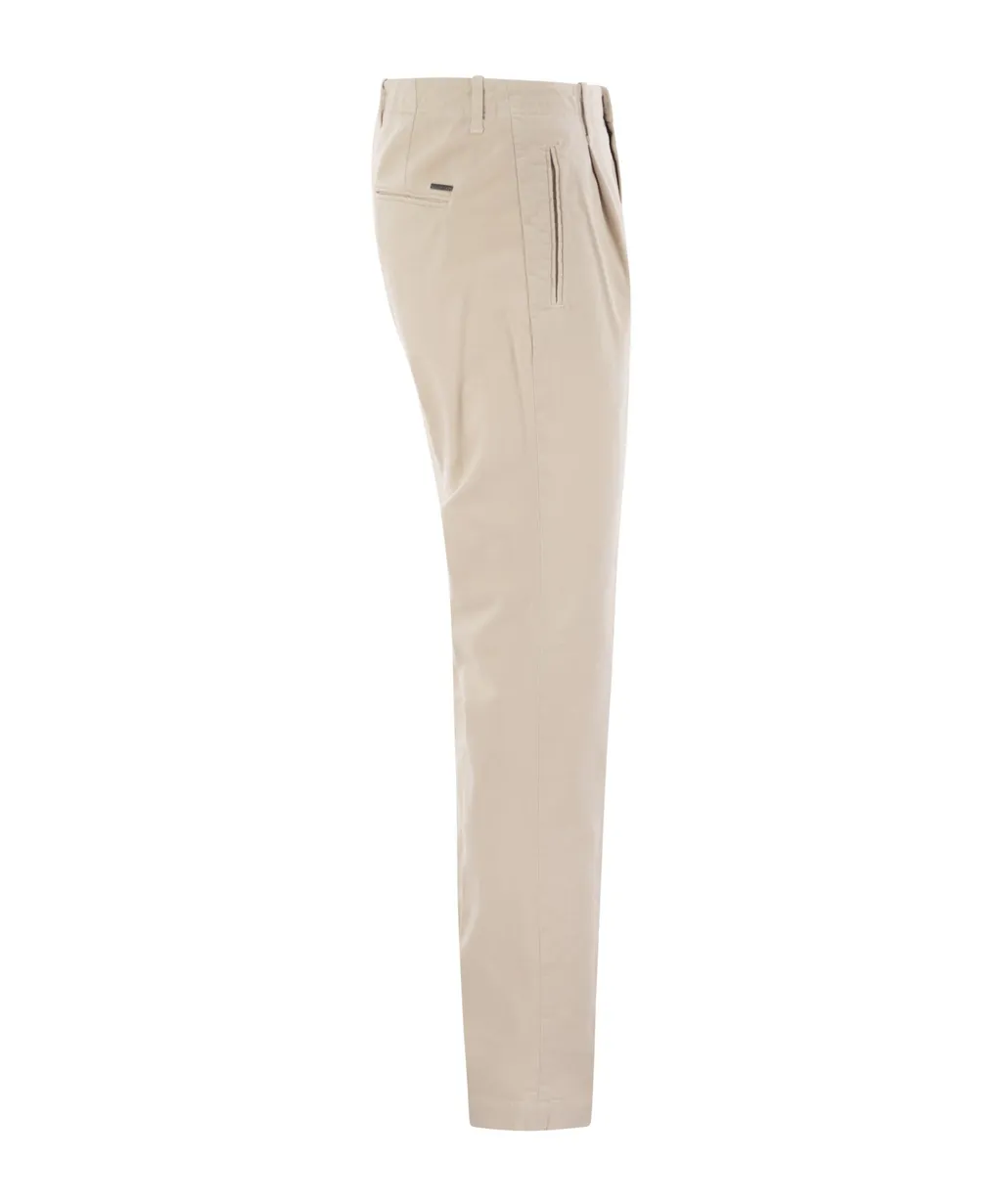 Darted Cotton Pants