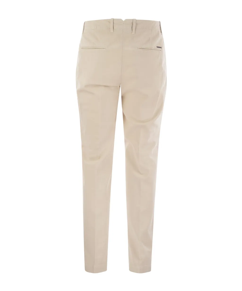 Darted Cotton Pants