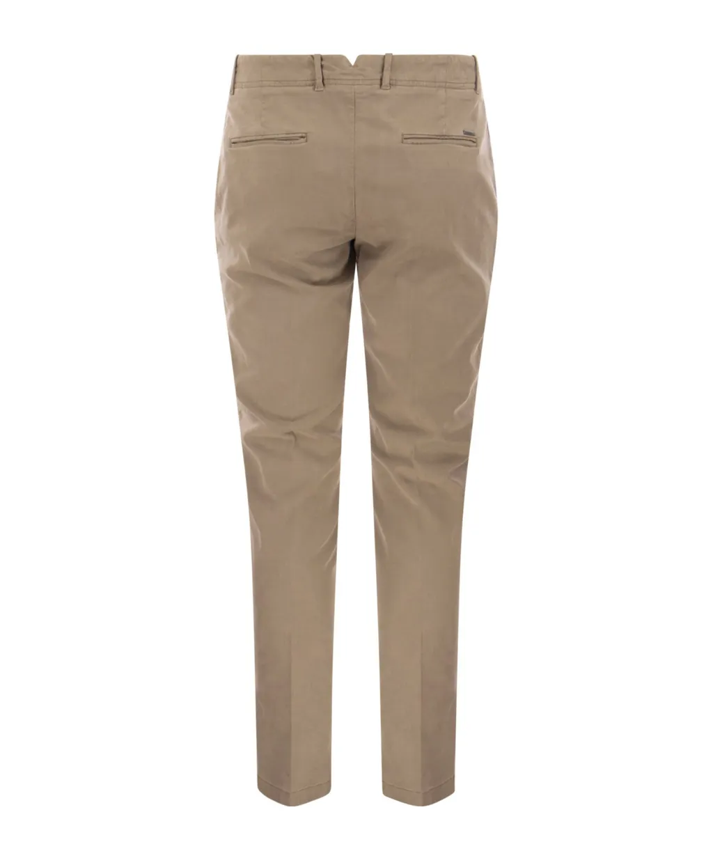 Slim-Fit Gabardine Pants