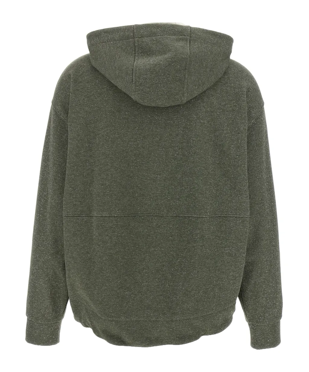 Lurex Drawstring Hoodie