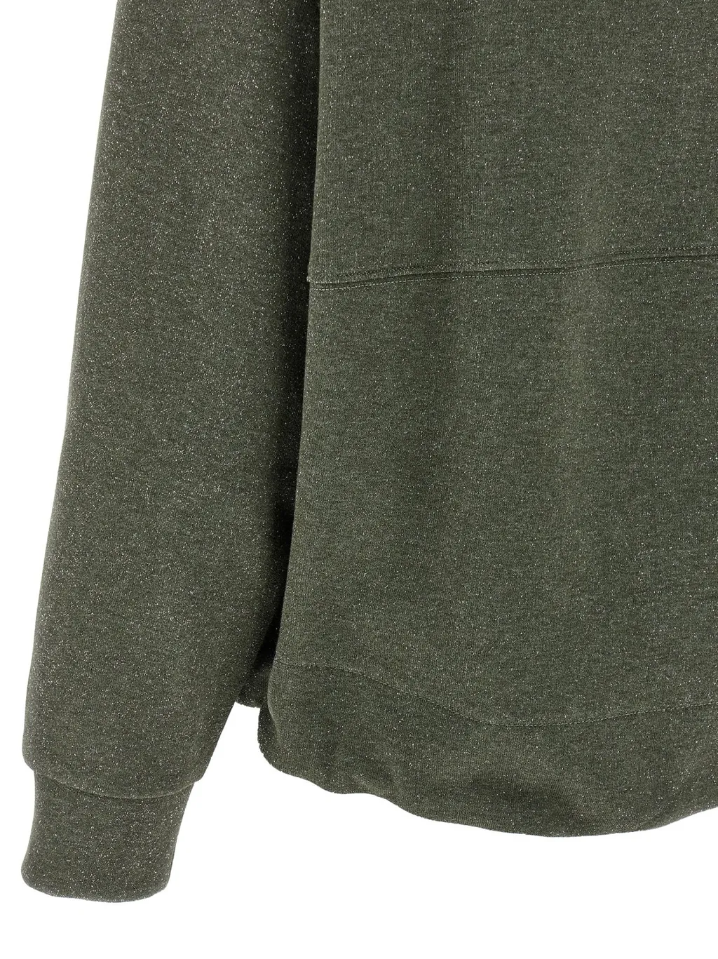 Lurex Drawstring Hoodie