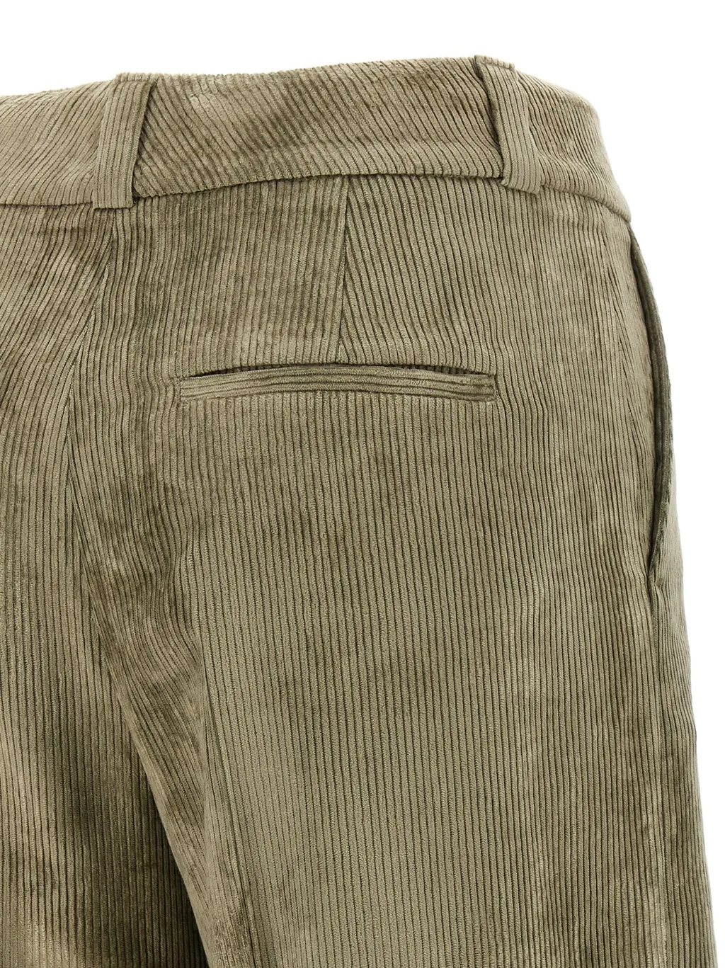 Low-Waisted Corduroy Trousers