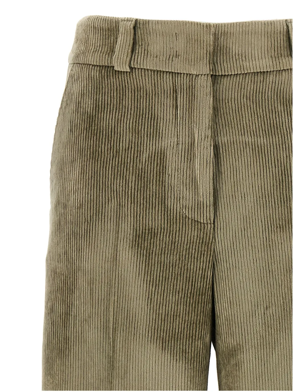 Low-Waisted Corduroy Trousers
