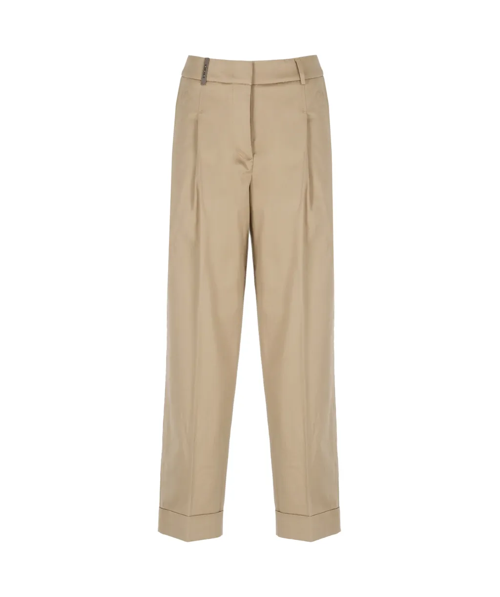 Cropped Wide Leg Pants