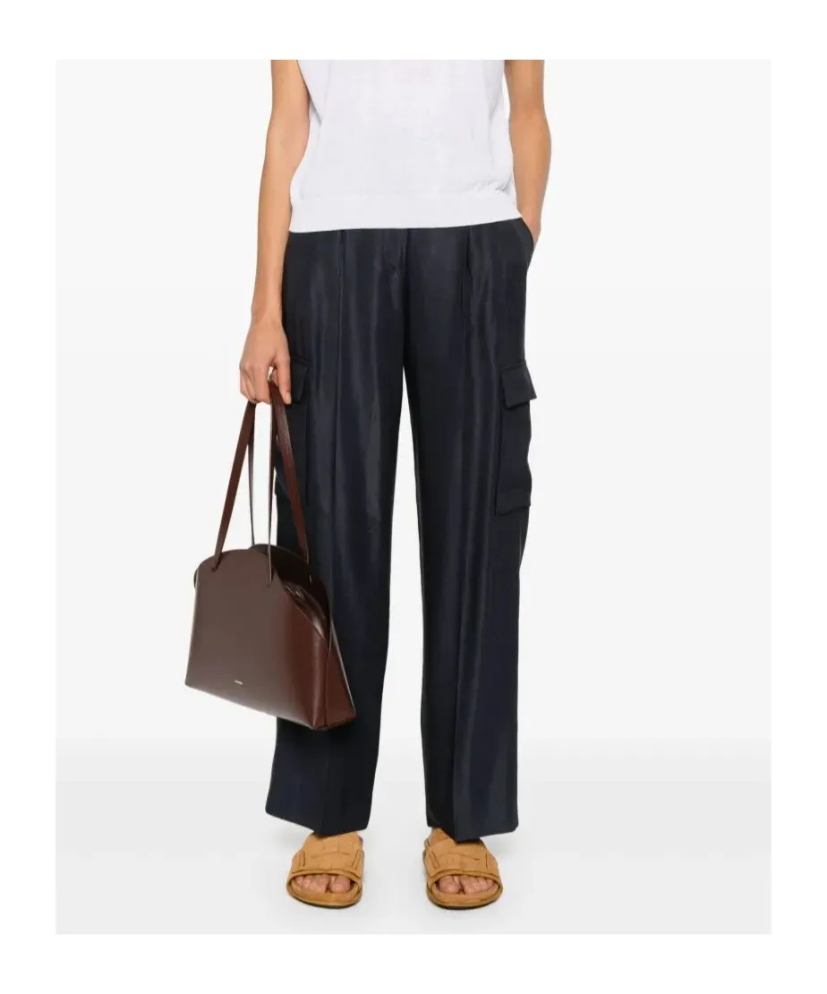 Pleated Cargo Trousers