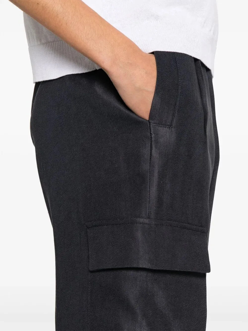 Pleated Cargo Trousers