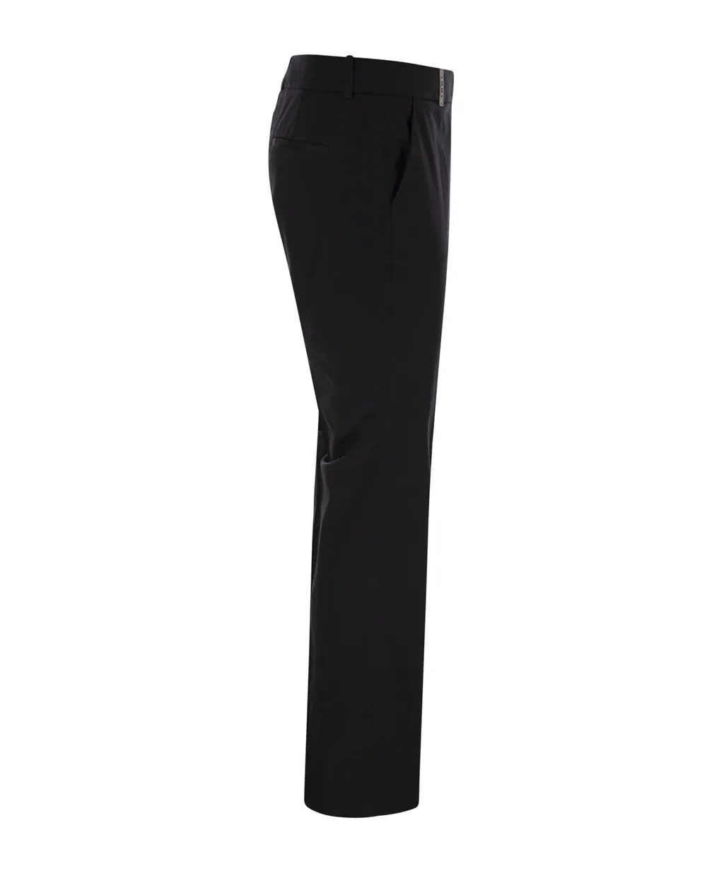 High-Waist Slim Pants
