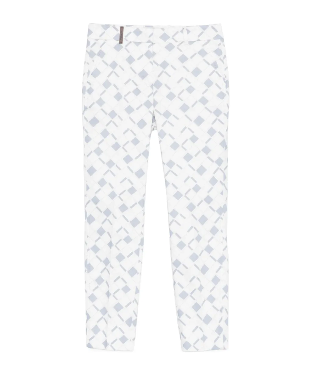 Geometric-Print Trousers