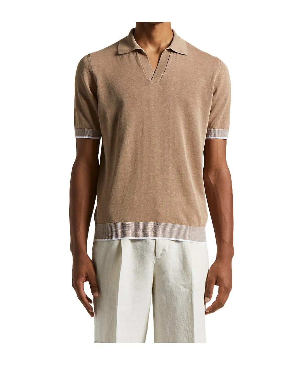 Crepe Polo Shirt