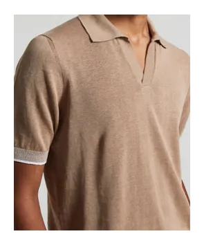 Crepe Polo Shirt