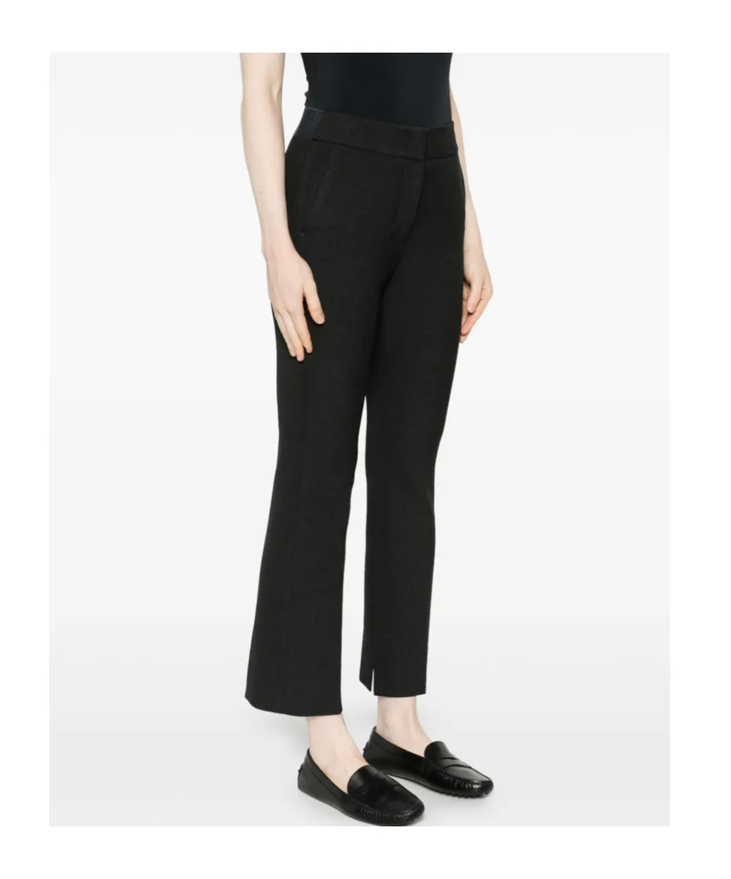 High-Waisted Creased Pants