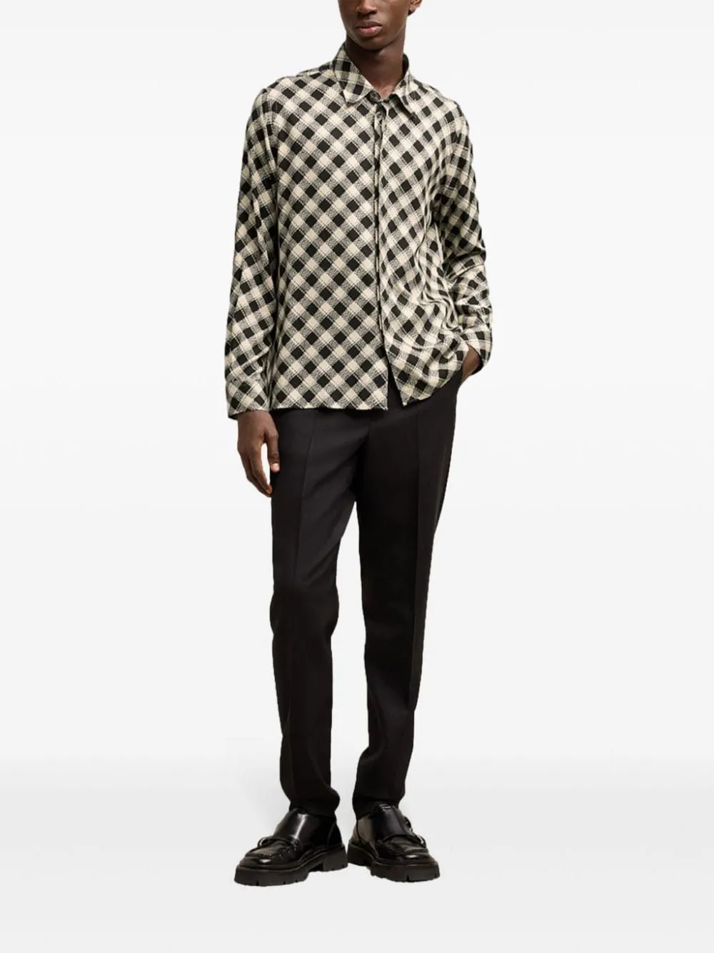 Check Printed Twill Shirt