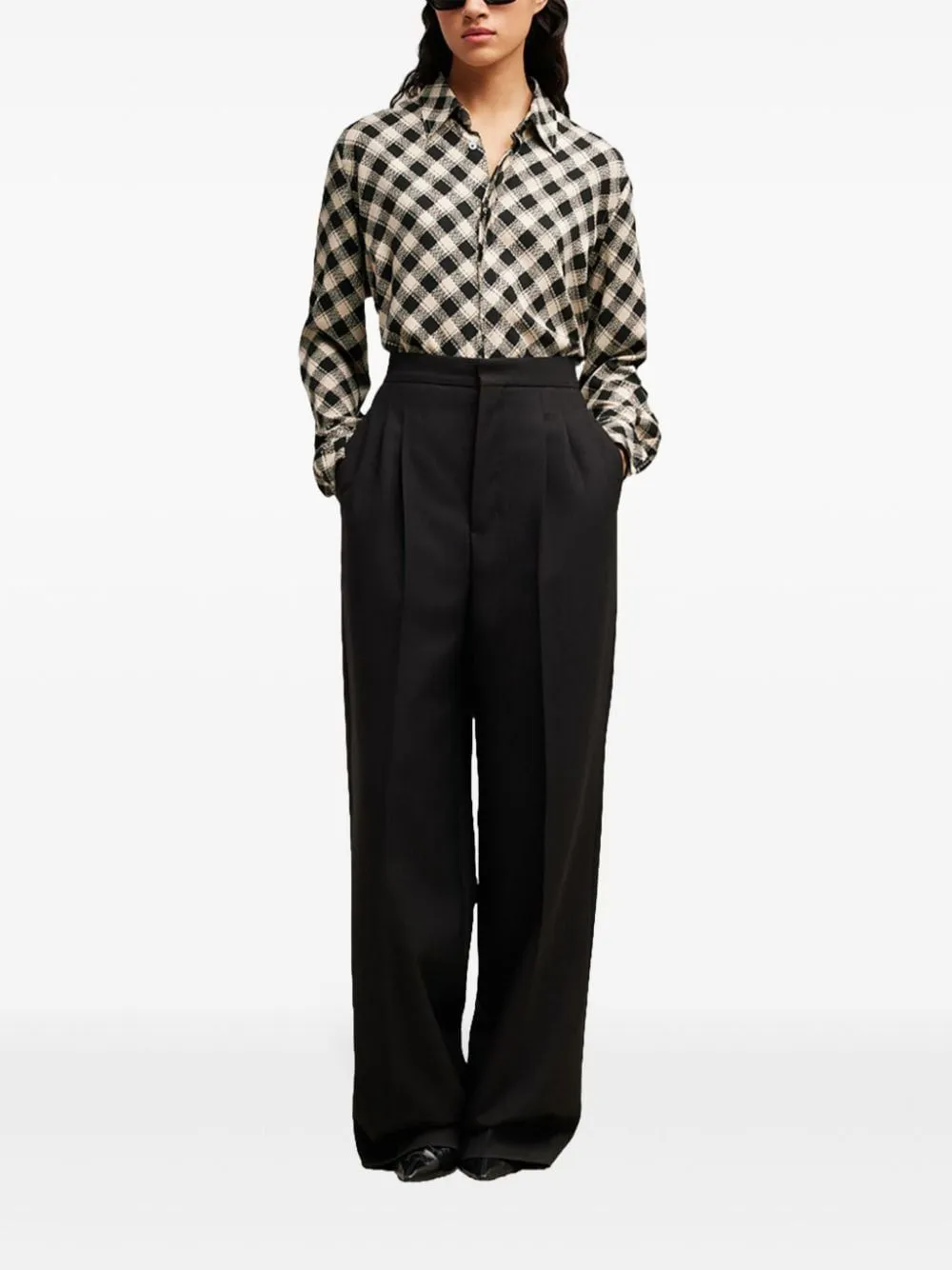 Check Printed Twill Shirt
