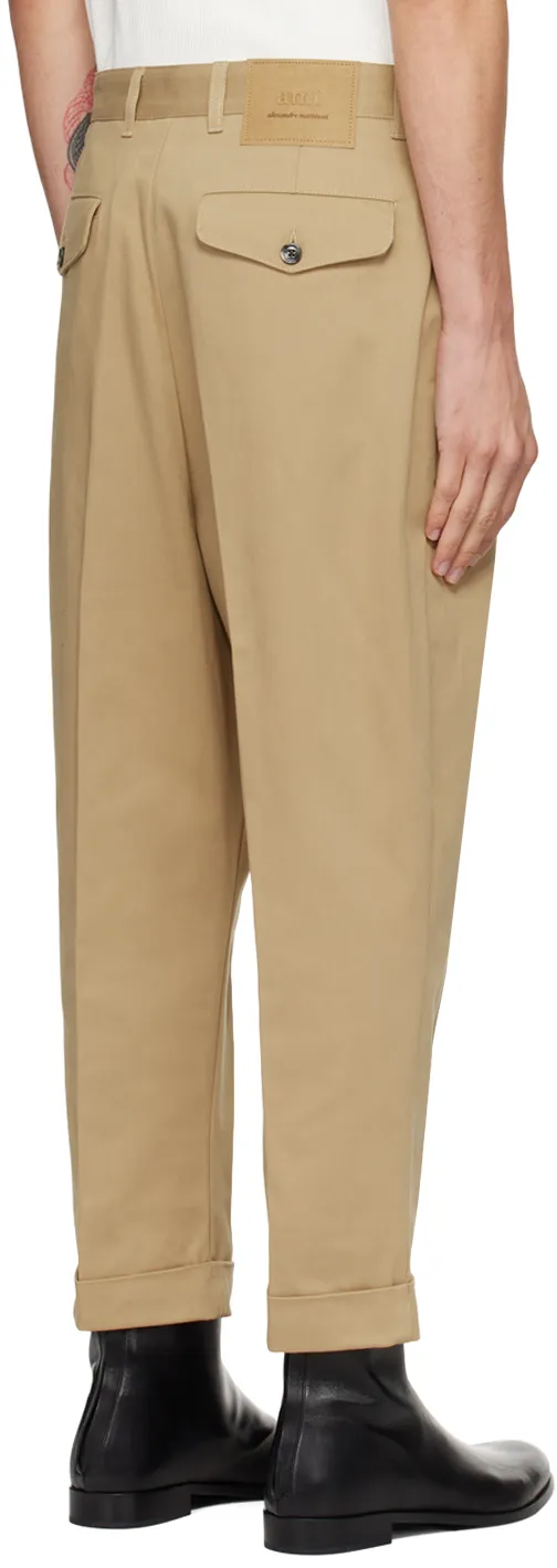 Pleated Carrot Trousers