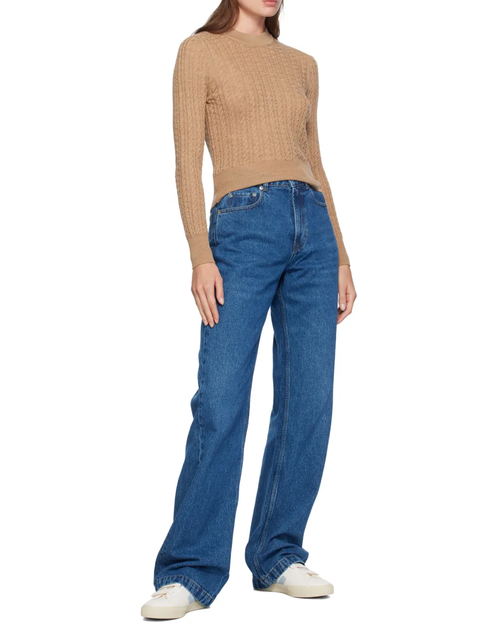 Cableknit Crewneck Sweater
