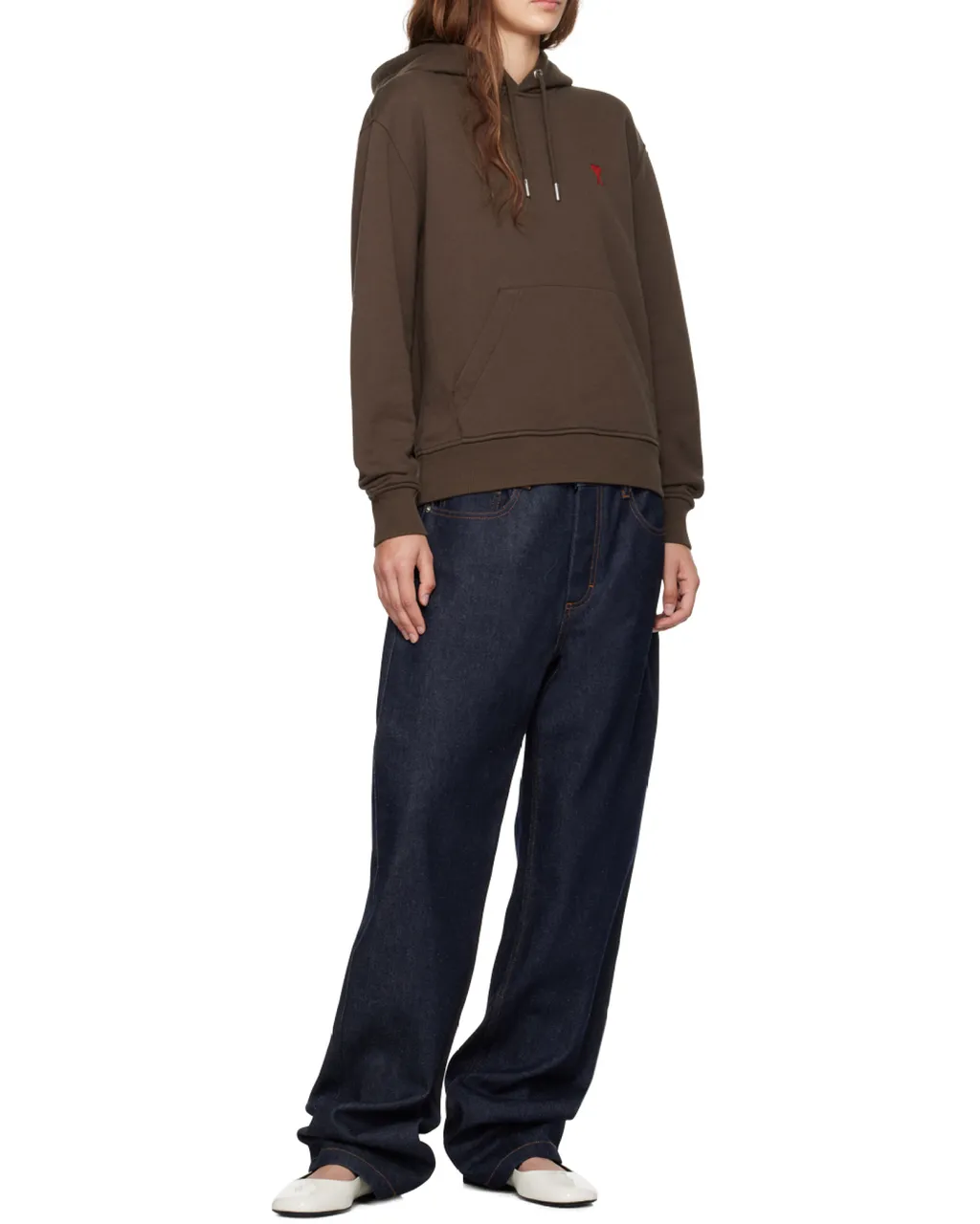 Ami De Coeur Drawstring Long-Sleeved Hoodie