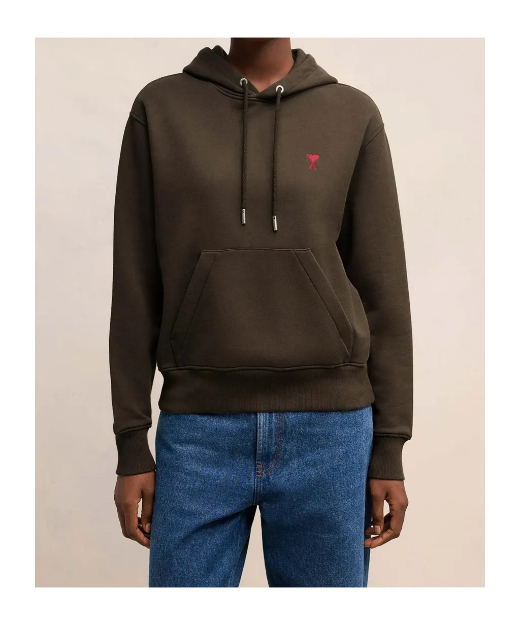 Ami De Coeur Drawstring Long-Sleeved Hoodie