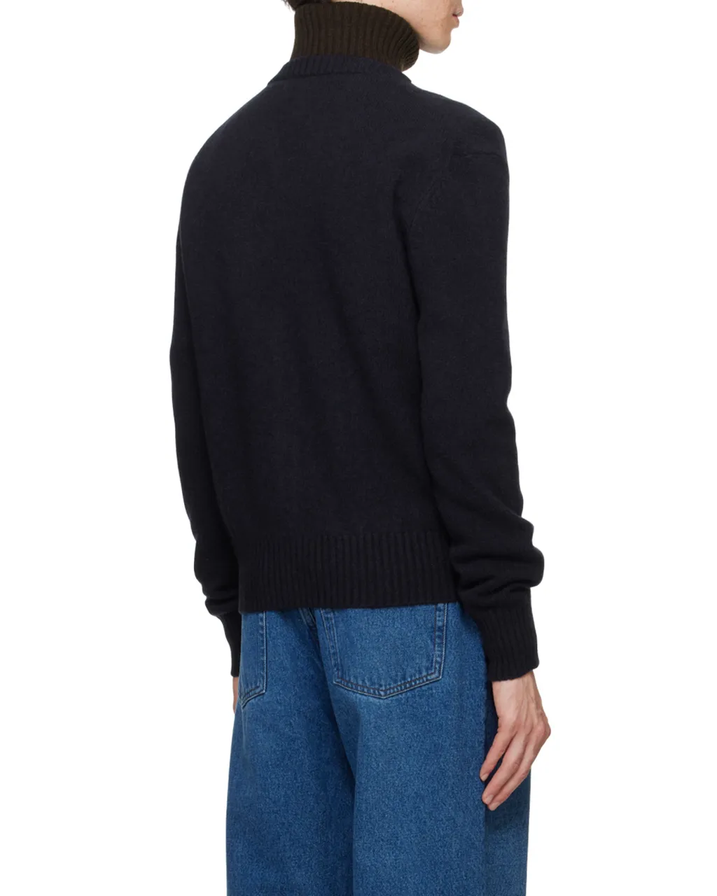 Logo Embroidered V-Neck Cardigan