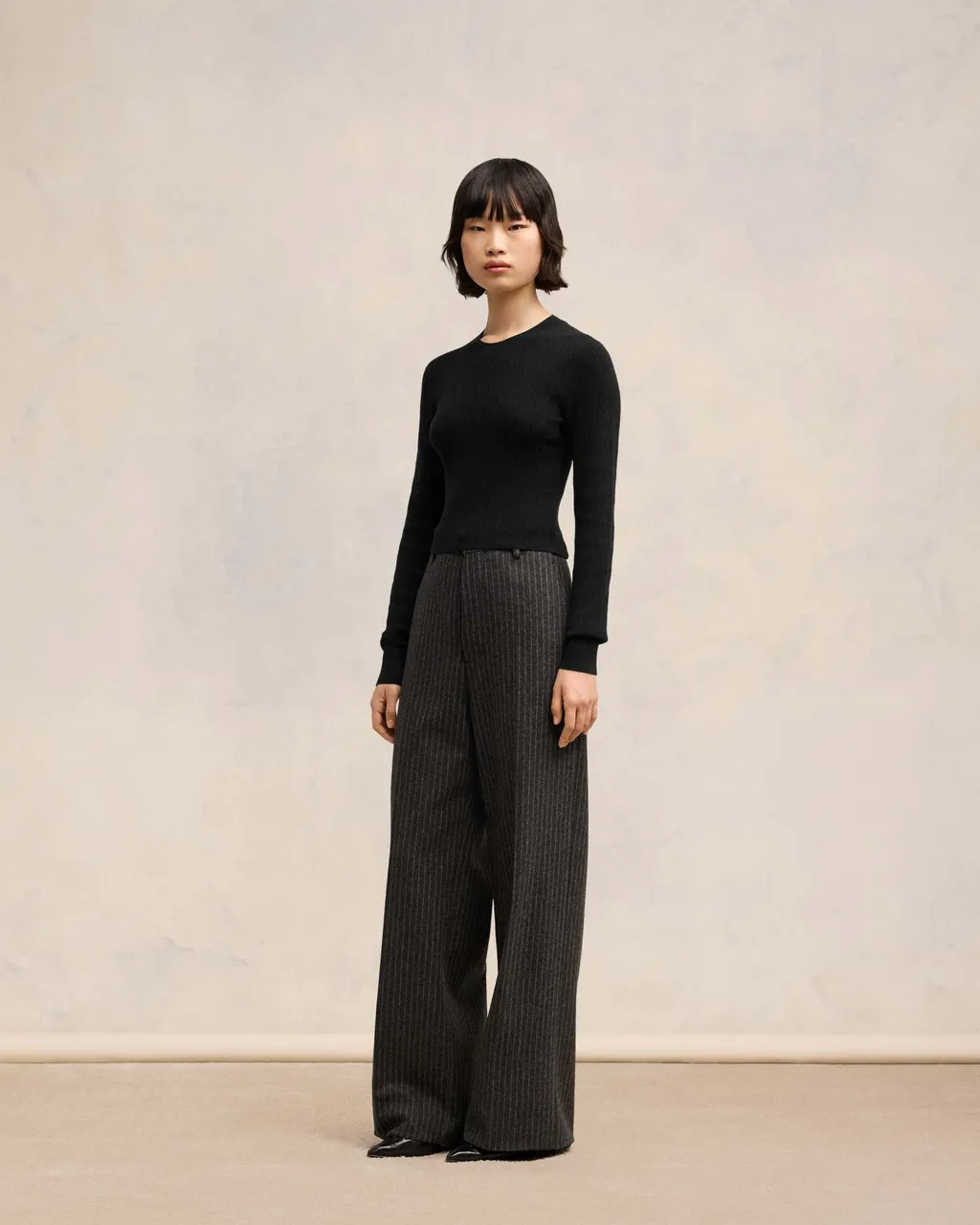 De Coeur Mesh Round-Neck Sweater