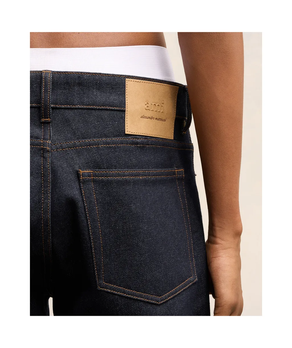 Logo Patch Straight-Leg Jeans