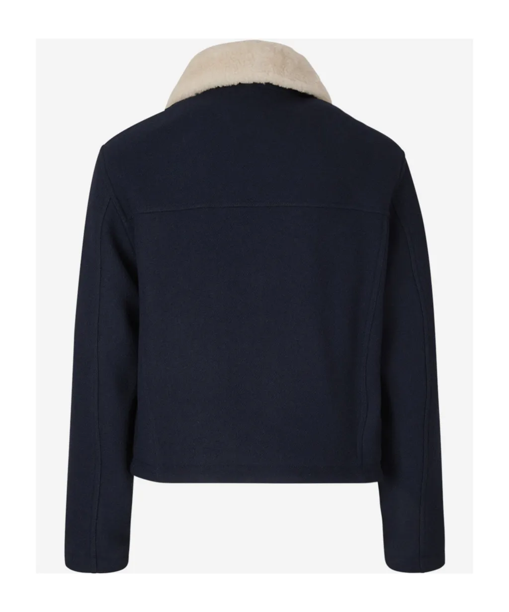 Long-Sleeved Zipped Jacket