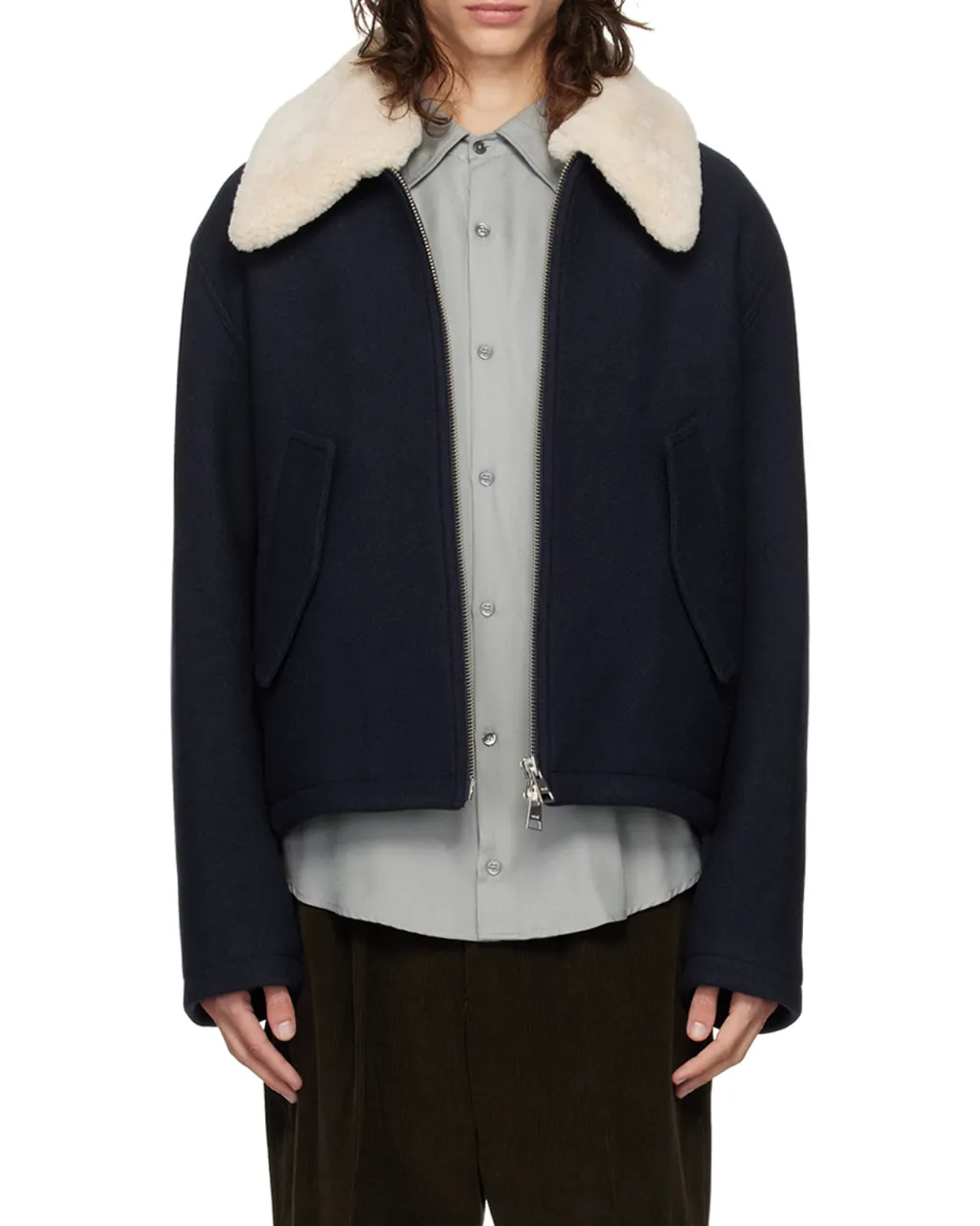 Long-Sleeved Zipped Jacket