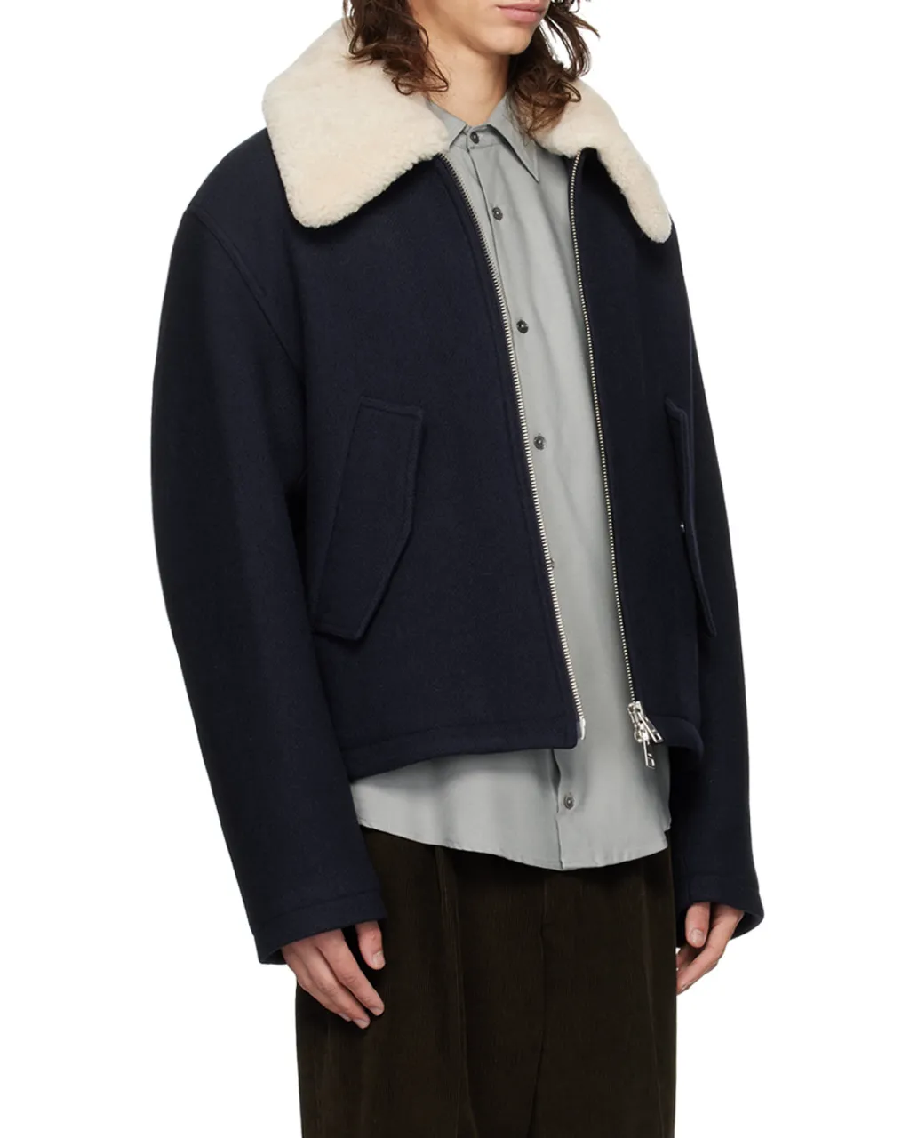 Long-Sleeved Zipped Jacket