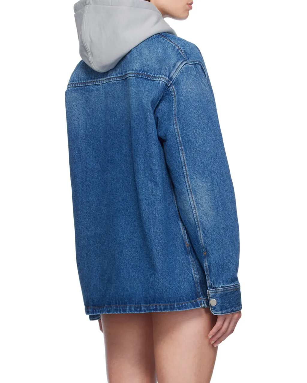 Ami De Coeur Logo Embossed Denim Shirt