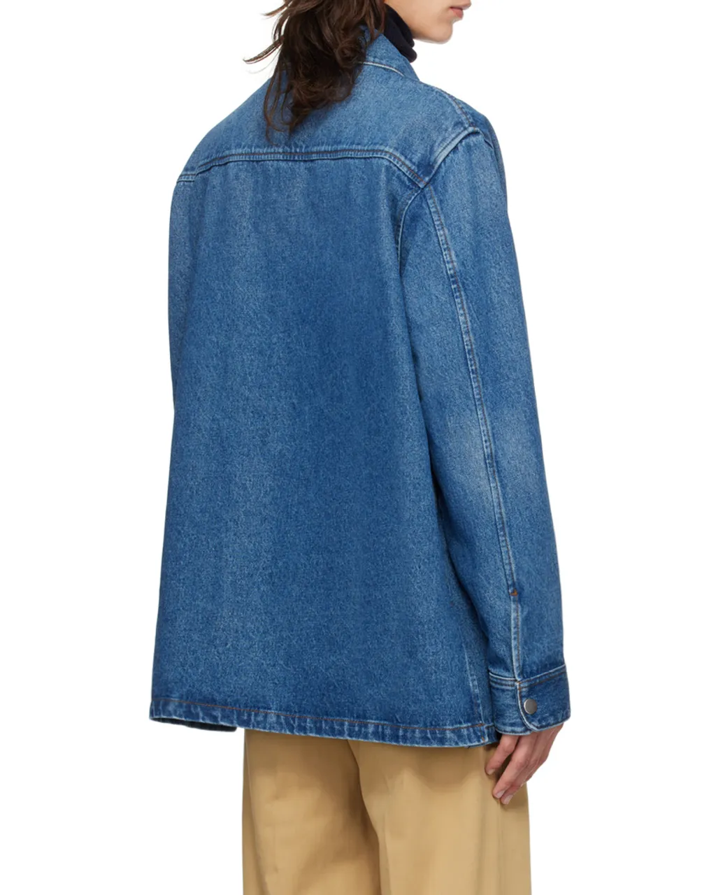 Ami De Coeur Logo Embossed Denim Shirt