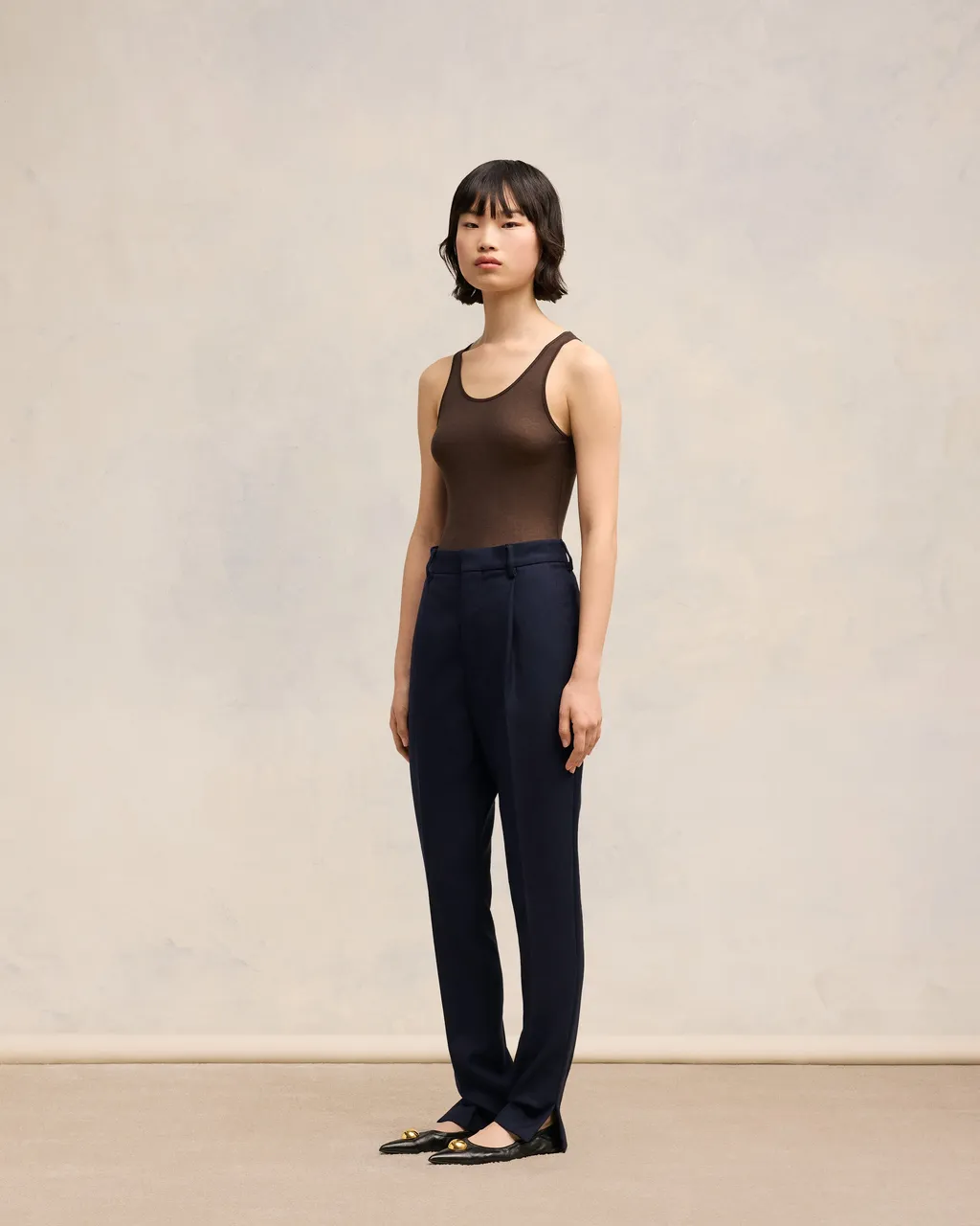 High Waisted Cigarette Trousers