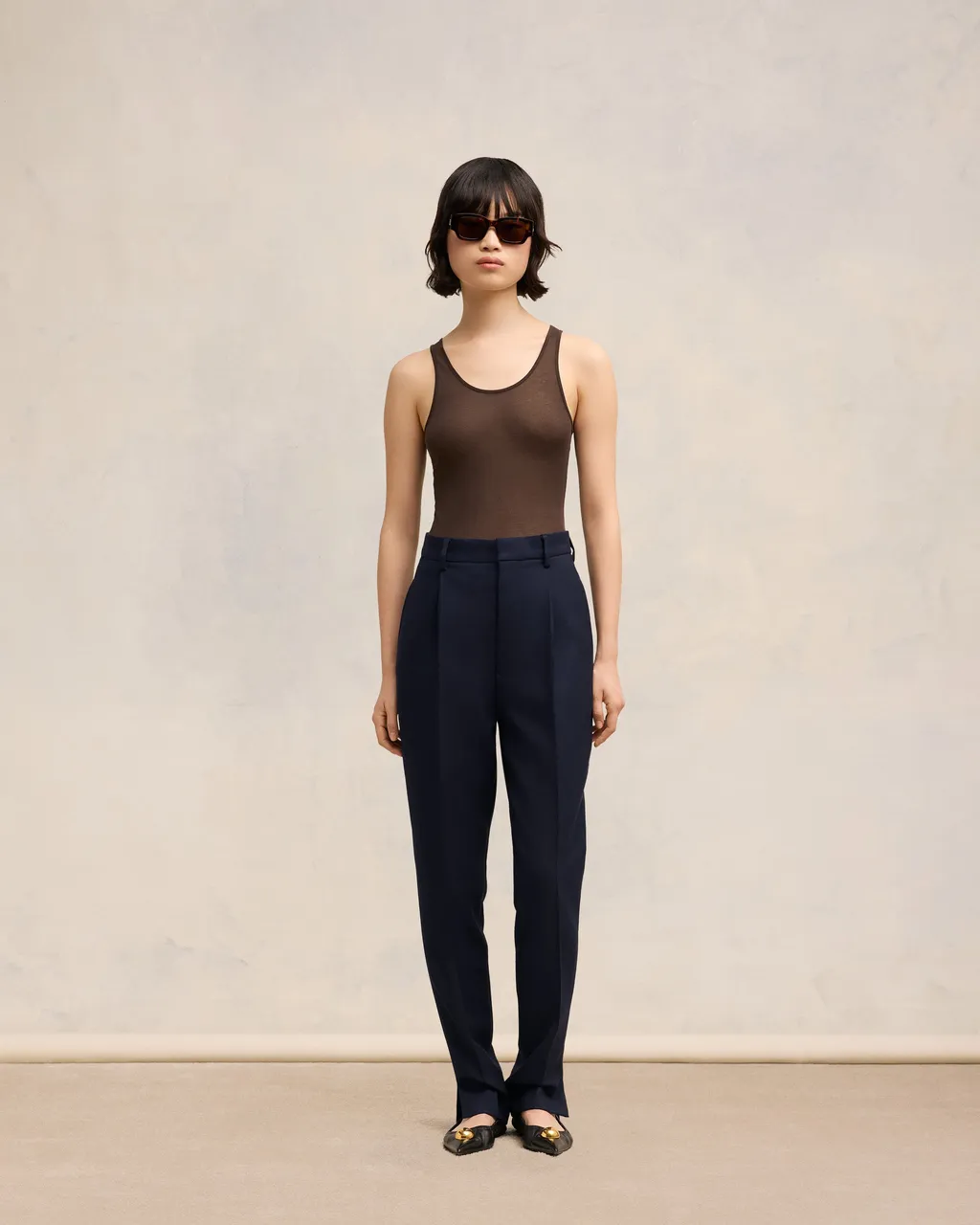 High Waisted Cigarette Trousers