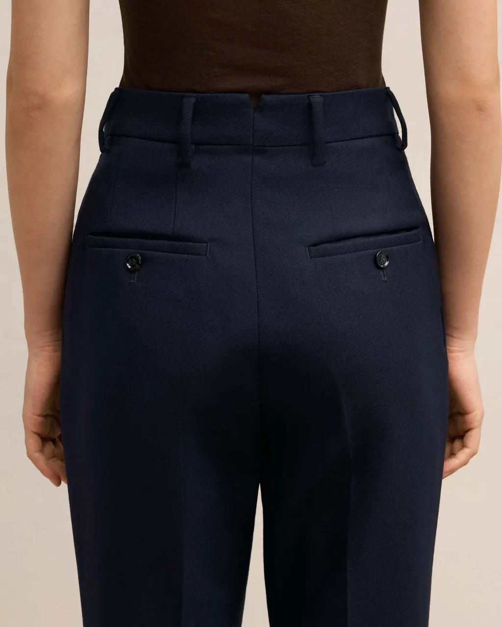 High Waisted Cigarette Trousers