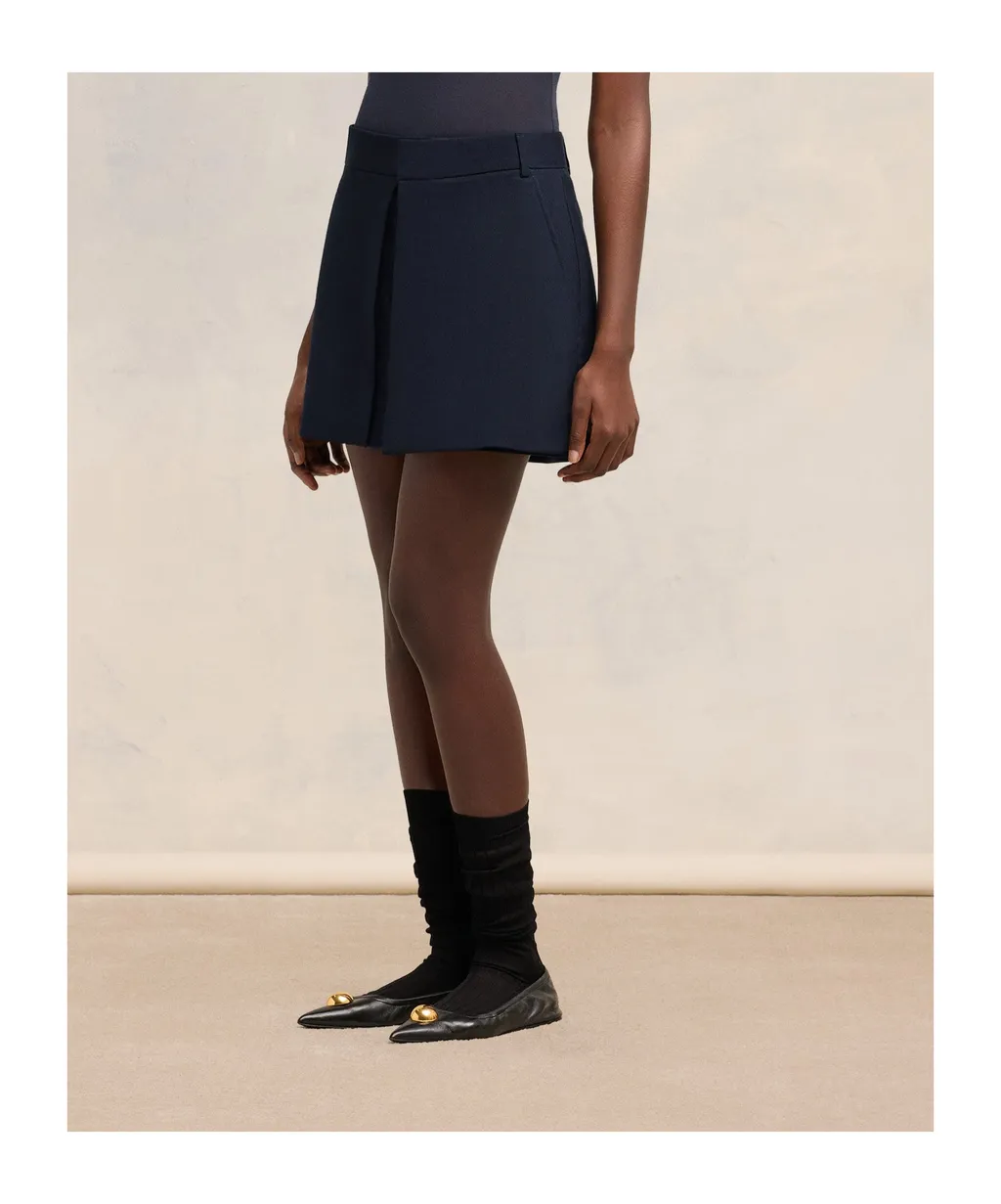 Concealed-Fastened Mini Skirt